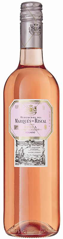en flaska rosévin från spanien riscal