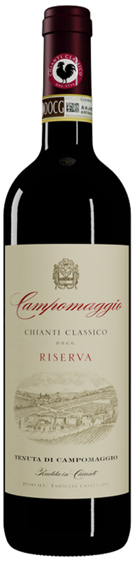 en flaska toscana rött vin